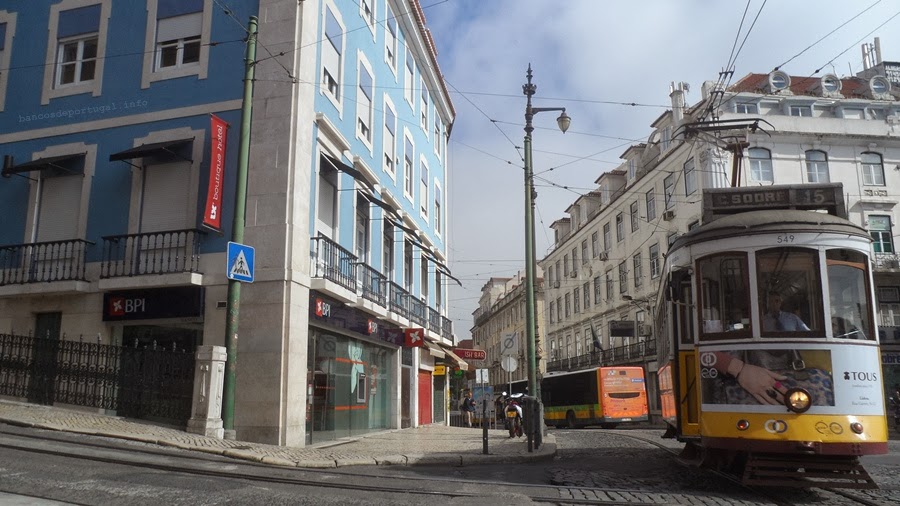 Agência do banco BPI no Cais do Sodré em Lisboa