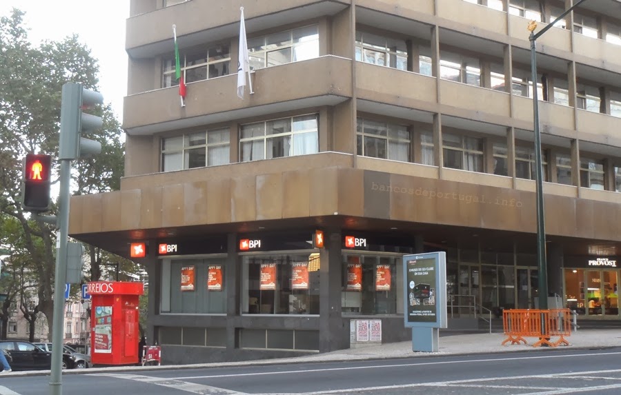 Agência do banco BPI na Braamcamp em Lisboa