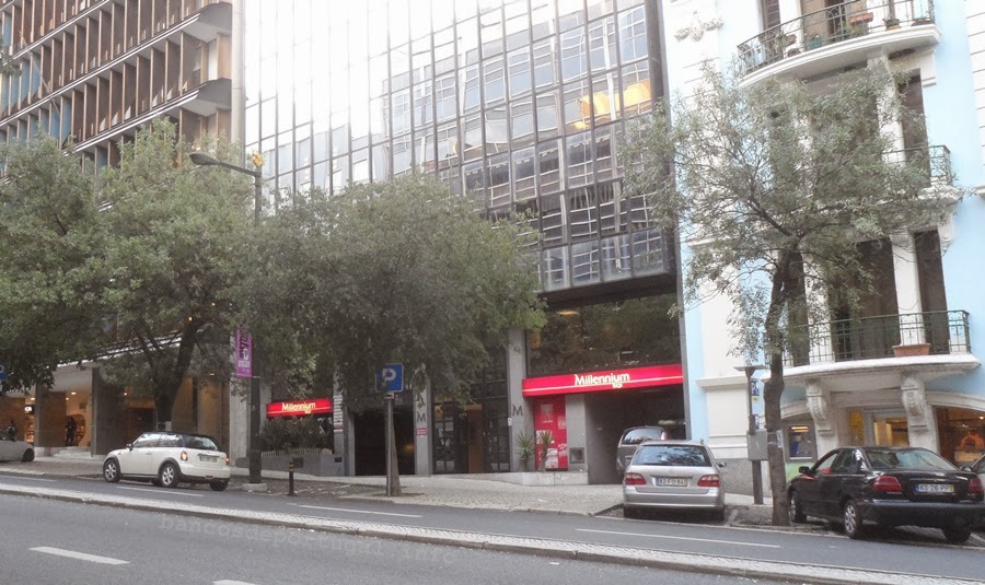 Agência do Banco Millennium BCP na Rua Castilho em Lisboa