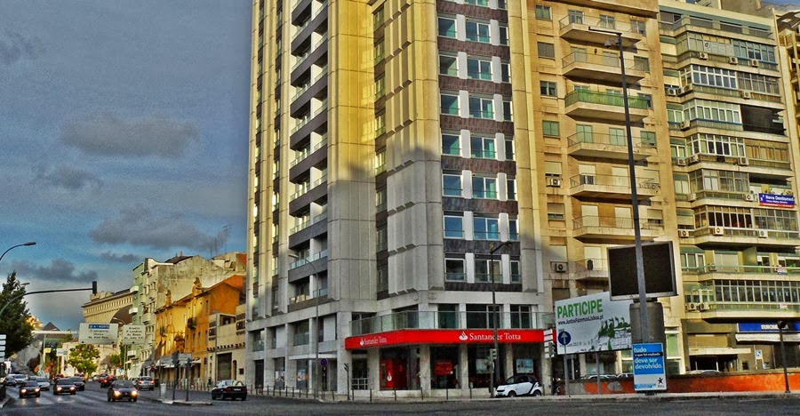 Agência do Banco Santander Totta no Campo Pequeno em Lisboa
