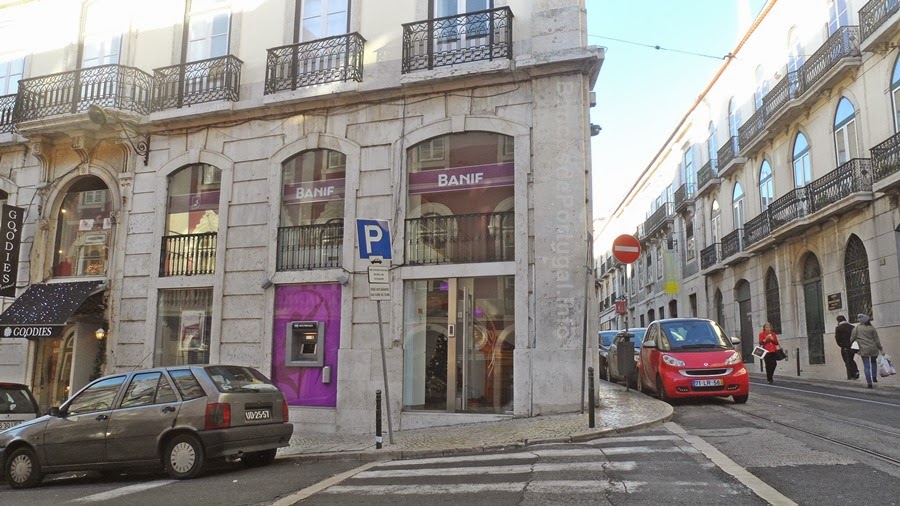 Agência do Banco Banif no Largo da Trindade ao Chiado em Lisboa