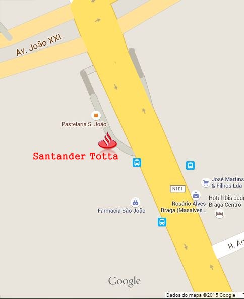 Santander Totta na Av. da Liberdade em Braga