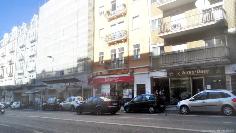 Banco millennium BCP na rua Morais Soares em Lisboa