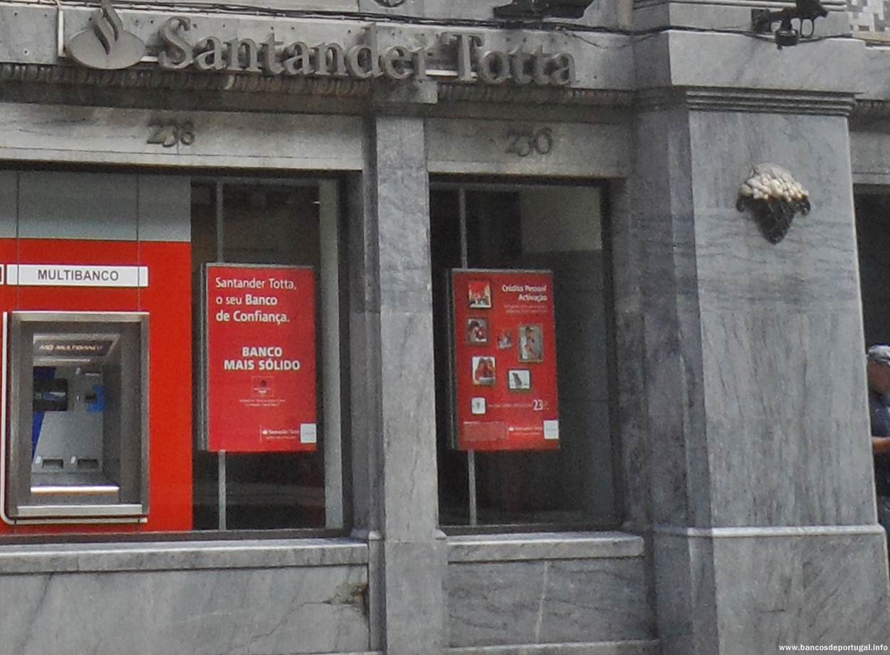 Balcão do banco Santander Totta em Vila Real