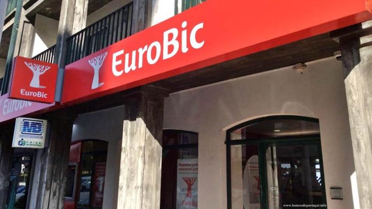 Frente do Banco EuroBic na Guarda