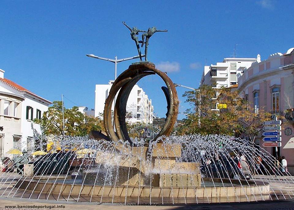 Caixa Geral de Depósitos na Praça da República em Loulé no Algarve