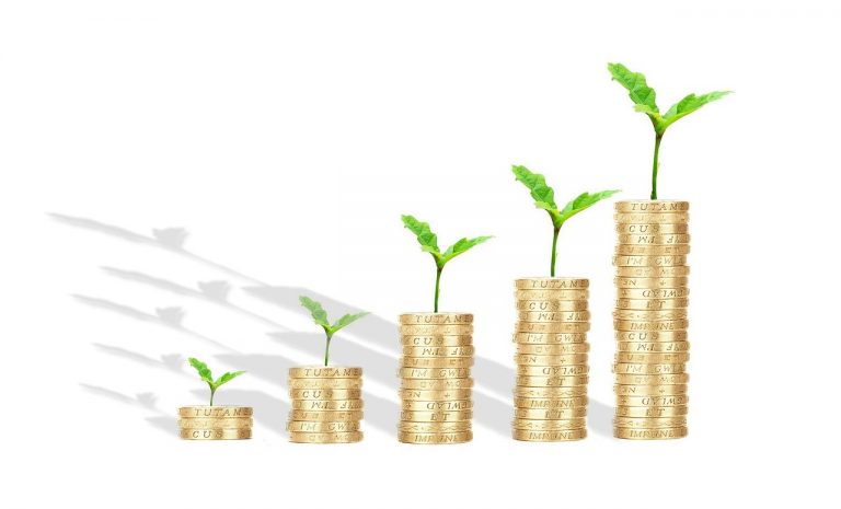 Pilhas de moedas em crescimento - Fundos de Investimento