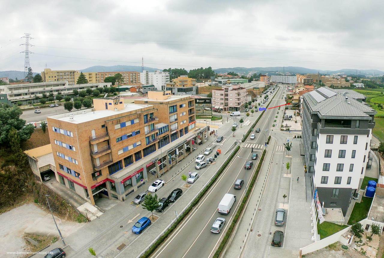 Banco BPI na rua Central de Gandra, concelho de Paredes