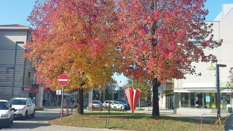 Banco Novo Banco no Largo António Breda e Av. Dr. Eugénio Ribeiro em Águeda